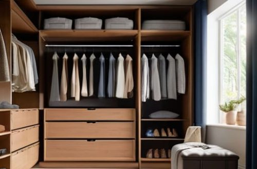 Organizing small bedroom closets with smart storage.